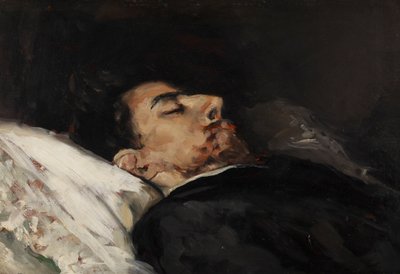 Gustavo Adolfo Bécquer on His Death Bed by Vicente Palmaroli y Gónzalez